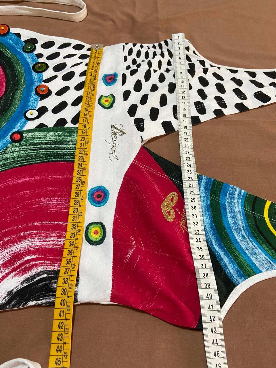 Vestido de verão alças largas, saia baloné. Desigual. Tamanho L – photo 12